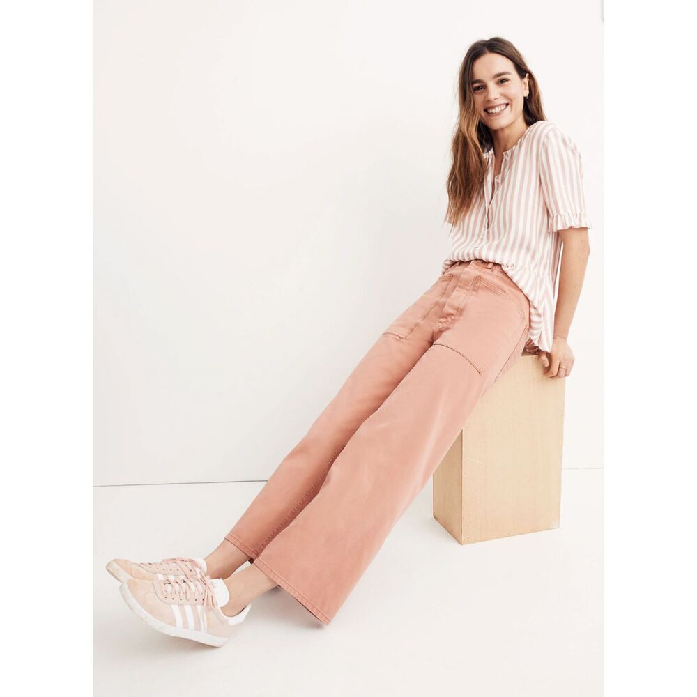 Madewell x As Ever Brancusi Pants in Dried Coral